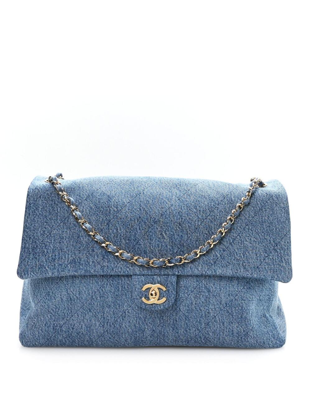 Chanel Denim Souplissimo Maxi Flap Blue #294849C12B